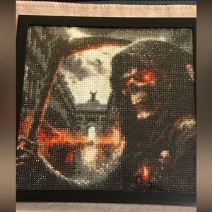 Diamond Painted Horror Picture- Skeleton Reaper